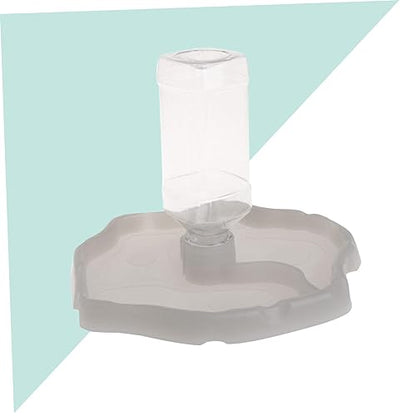 Automatic Water Feeder for Reptiles and Small Pets Turtle and Lizard Drinking Bowl Water Reservoir for Terrarium Use