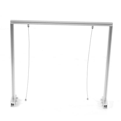 Adjustable Reptile Lamp Stand, Aluminum Alloy Hanging Lamp Holder for Turtle Tank and Fish Aquarium, with Reinforced Base and Groove Design for Heating Lamps