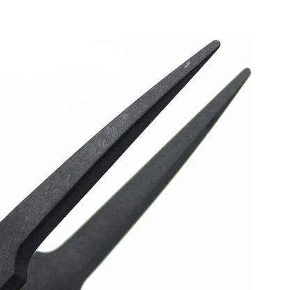 MMOBIEL 5Pcs Anti-static Multifunctional Plastic Precision Tweezers Set, Pointed Tip Tweezers for Electronics, Jewelry-Making, Laboratory Work, Repair Black - size: 5x