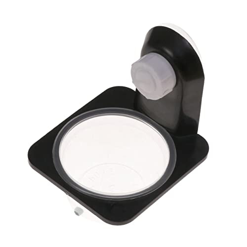 4pcs Reptile Food and Water Bowls Black Feeding Dish for Lizard Gecko Turtle and Other Reptiles Space-Saving Design for Tanks and Boxes