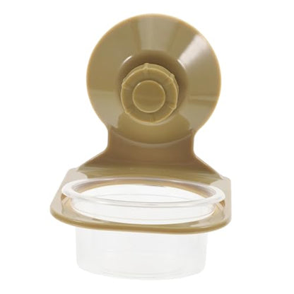 BESPORTBLE Robust Material Reptile Food Water Bowl Capacity Suction Cup Fixed for Tortoises Lizards Geckos Chameleons