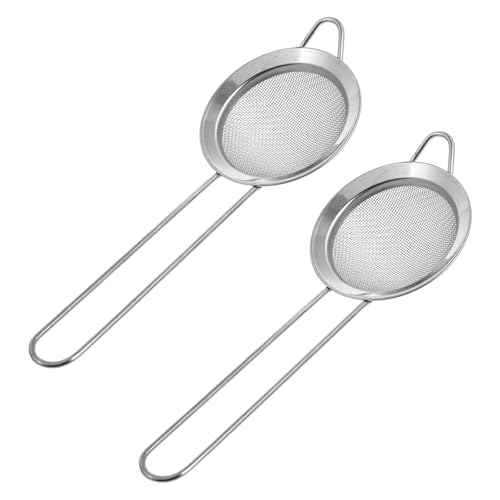 BESPORTBLE 2pcs Stainless Steel Reptile Box Sand Shovel with Fine Mesh Sifter for Substrate Filtering and Excrement Removal Terrarium Cleaning Tool for Desert Lizards