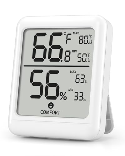 BN-LINK Digital Hygrometer Indoor Room Thermometer, Accurate Temperature and Humidity Meter with Large LCD Monitor for Home, Bedroom, Terrarium, Incubator, Greenhouse, 1 Pack - size: 1 Pack