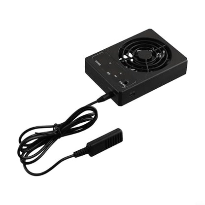 Reptile Enclosure Ventilation Fan, Automatic Humidity Control & Quiet Air-Circulation For Rainforest Terrarium, Smart Cooling System With Display(for celsius) - color: Celsius