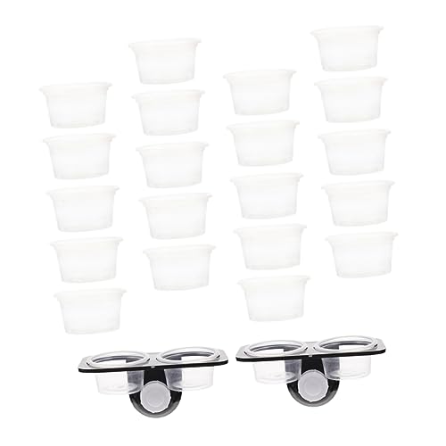 1Set Reptile Feeding Ledge with Suction Cups Gecko Feeder Water Bowl for Lizard Tanks Easy to Clean Compact Design Reptile Supplies