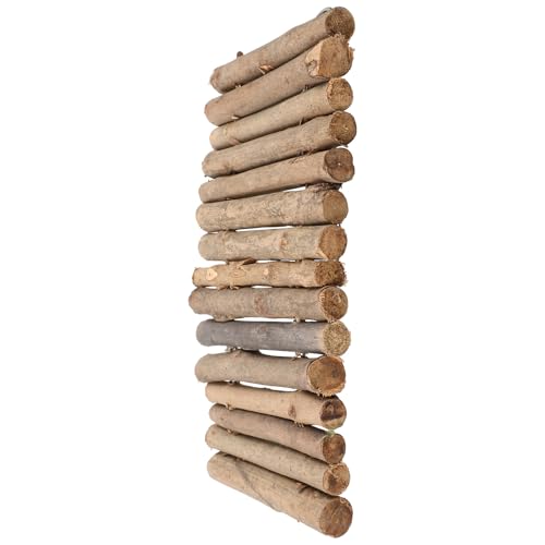 Totority Wooden Turtle Hideout and DIY Tortoise Basking Platform Climbing Stick, Natural Reptile Habitat Shelter for Lizards and Small Pets in Terrariums