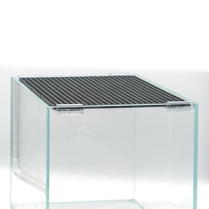 LINLAN 1/2-inch 12 Pieces Aquarium Cover Bracket, Fish Tank Lid Clips Acrylic Aquarium Cover Clip Support Holder, for Rimless Aquariums - size: Fits 1/2" Glass