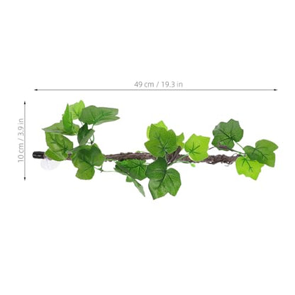 Reptile Climbing Vine Artificial Greenery Bendable Faux Vines Flexible Jungle Branch for Terrarium Habitat Decoration Suitable for Lizards Snakes Frogs and Amphibians