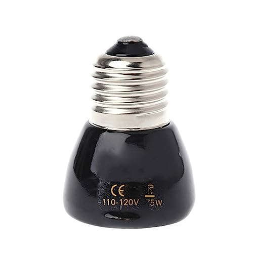 Heat Lamp Bulb No Light Ceramic Heat Emitter for Brooder Lambs Snake 25W/50W/75W/100W Ceramic Heating Bulb