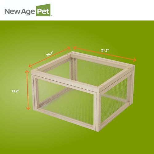 New Age Pet Sonoran Tortoise House Pen, ECOFLEX Outdoor Tortoise Enclosure Extension, Durable & Weather Resistant, Single Size – Expandable Habitat - style: Modern