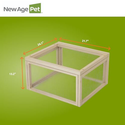 New Age Pet Sonoran Tortoise House Pen, ECOFLEX Outdoor Tortoise Enclosure Extension, Durable & Weather Resistant, Single Size – Expandable Habitat - style: Modern