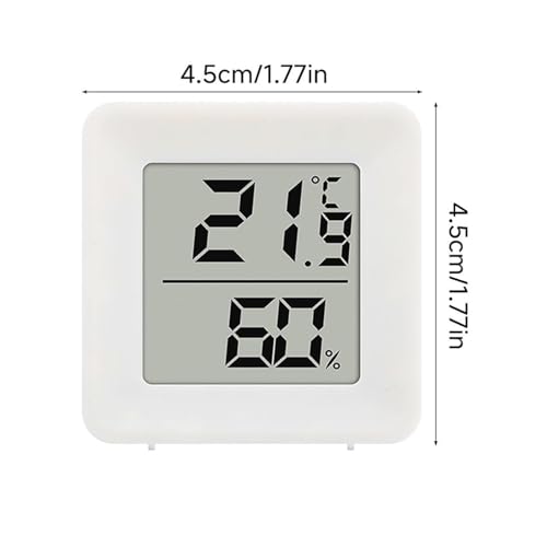 Moisture Meter - Battery Operated Gauge Hydrometer for Accurate Indoor Humidity and Temperature, Compact Design with Easy Read Display, Meter for Terrarium Incubator Greenhouse Bedroom Indoor