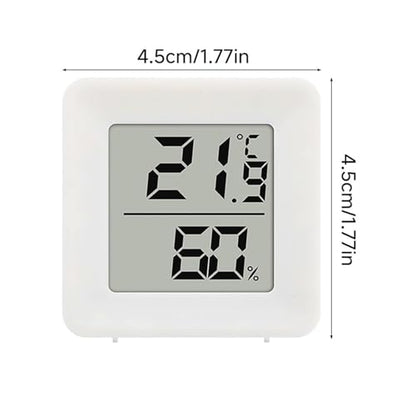 Moisture Meter - Battery Operated Gauge Hydrometer for Accurate Indoor Humidity and Temperature, Compact Design with Easy Read Display, Meter for Terrarium Incubator Greenhouse Bedroom Indoor
