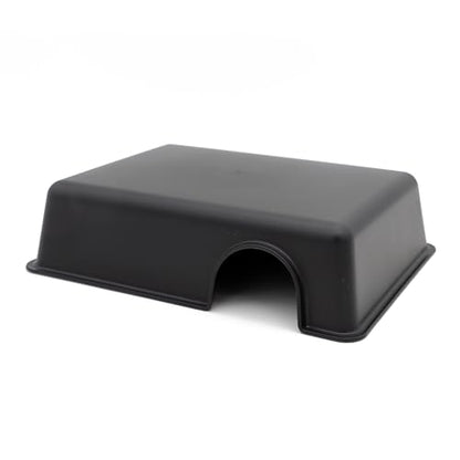 Reptile Hide Box Snake Hide Feel Secure and Safe, Gecko Hide (Black, Large 4 pcs) - size: Large 4 pcs
