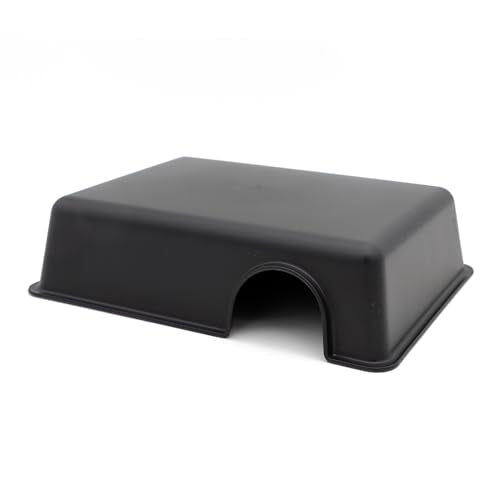 Reptile Hide Box Snake Hide Feel Secure and Safe, Gecko Hide (Black, Large 2 Pcs) - size: Large 2 Pcs