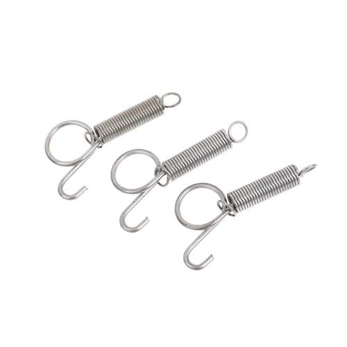 100 Pcs Multipurpose Spring Lock Animal Pet Cage Latches Rabbit Door Tension with Hook