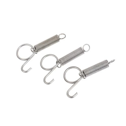100 Pcs Multipurpose Spring Lock Animal Pet Cage Latches Rabbit Door Tension with Hook
