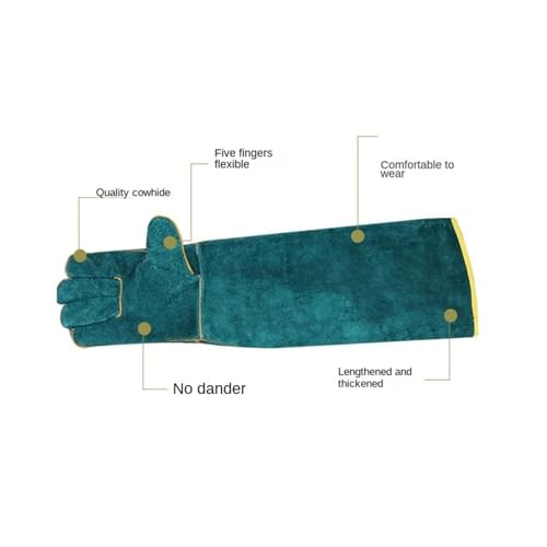 Compatible for Thickened Anti-bite Anti-scratch Gloves Protective Hand Wear for Reptile Handling