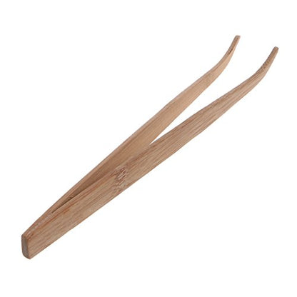 Feeding Tongs,11in Feeding Tweezers Eco-Friendly Bamboo Long Curved Tweezers Lightweight Curved Forceps Nipper Perfect for Reptiles