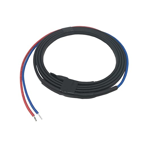 Pipe House 12V Self-regulating Heating Cable, Cold Wire Connected, Can Use PE Insulation Low Voltage PTC Heater Soil Electronics (Color : 12v 5.0m) - color: 12v 5.0m
