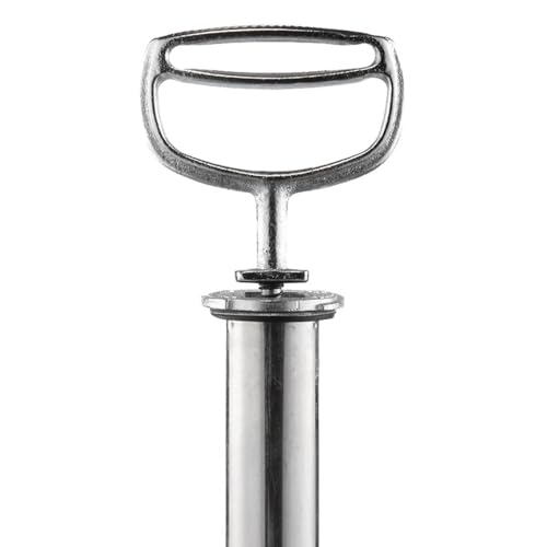 1 Gallon Hand Pump Sprayer, 304 Stainless Steel Garden Chemical Sprayer with Pressure Gauge, Adjustable Nozzle, 13" Sprayer Wand, 3.3ft Hose & Safety Valve