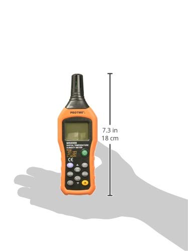 Protmex PT6508 Temperature Humidity Meter, Digital Thermometer Hygrometer Monitor with Ambient, Dew Point, Wet Bulb for Indoor/Outdoor MIN, MAX, Data Hold, LCD Backlight - size: PT6508