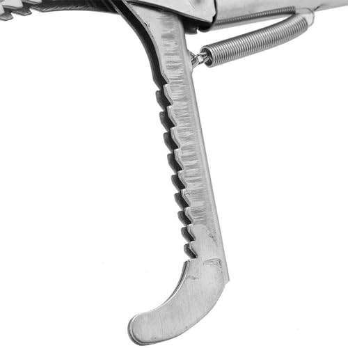 0.75M/1M/1.2M Snake Tongs, Professional Collapsible Stainless Steel Reptile Grabber Rattle Snake Catcher With Self Lockable Handle, Snake Grabber Wide Jaw Handling Tool For Snake Farmers ( Size : 1M ) - size: 1M