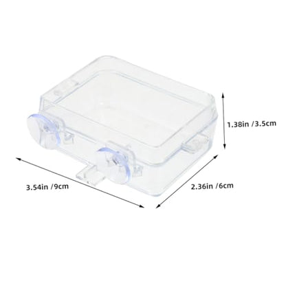 BESPORTBLE Suction Cup Food Bowl Reptile Accessory Bearded Dragon Water Bowl Multi-use Feeder Easy-Clean Reptile Dish