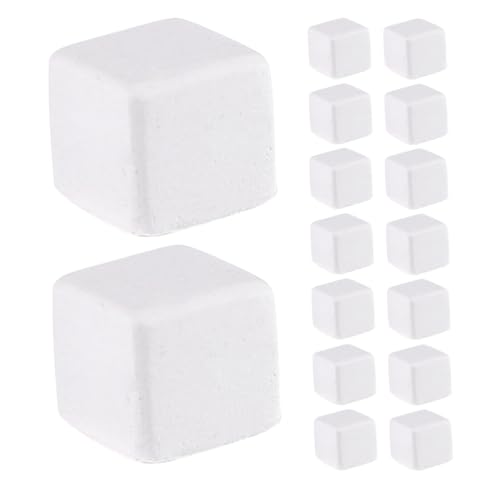 Happyyami 30pcs Natural Mineral Calcium Blocks for Turtles Tortoises Lizards Frogs Chameleons Enhances Water Stability Supports Growth and Versatile Reptile Amphibian Care