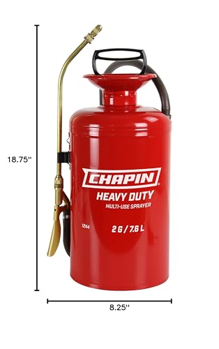 Chapin Made in the USA, 1244 2-Gallon Tri-Poxy Steel Tank Sprayer for Lawn, Home and Garden, Red - style: Upgraded Professional-Use Steel Sprayer