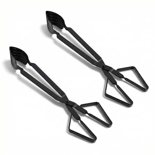 2 Pcs Crab Tongs for Live Crabs, 15.24" Heavy Duty Crab Grab Claws for Seafood Handling, Ideal for Crabbing & Seafood Processing, Keeps Your Fingers Safe and out of Harm's Way, Black