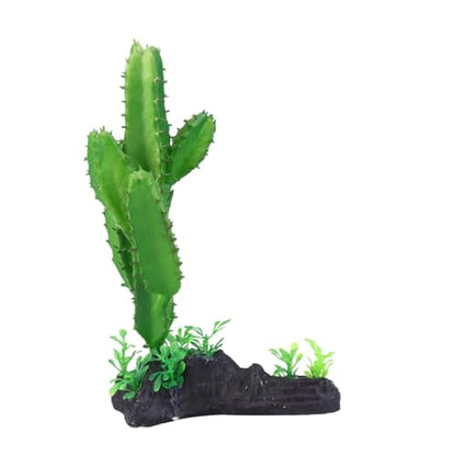 Cabilock Artificial Cactus Plant Aquarium Decor Plastic Simulation Underwater Plant for Fish Tank Reptile Terrarium Landscaping Ornament