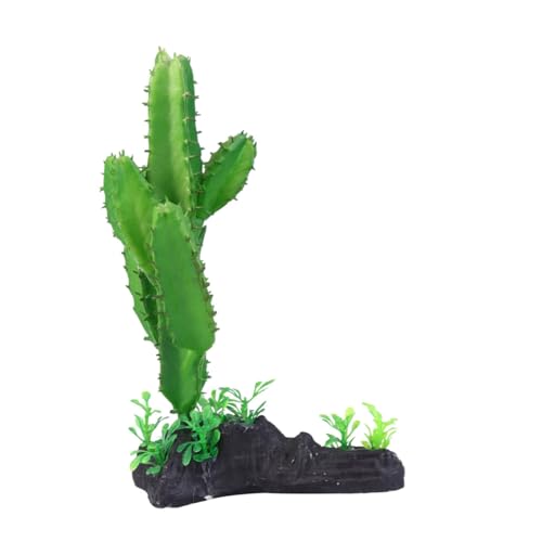 Cabilock Artificial Cactus Plant Aquarium Decor Plastic Simulation Underwater Plant for Fish Tank Reptile Terrarium Landscaping Ornament