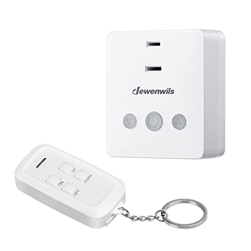DEWENWILS Plug-in Lamp Dimmer Switch, Wireless Remote Dimmer Plug for Floor Lamps, Table Lamps, String Lights, 100FT Range, Compatible with Dimmable LED/Tungsten Bulbs