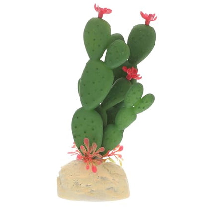 PRETYZOOM Aquarium Plants Ornament Lifelike Artificial Cactus Simulation Plant Decoration Plastic Fish Tank Decor for Home and Reptile Terrarium