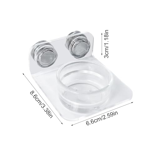 Gecko Feeder - Gecko Feeding Ledge Suction Cup, Reptile Food Feeder Bowl, Suction Cup Food Tray Lizard | Acrylic, Magnet, Bowls, Reptile Feeding Ledge for Lizards, Chameleons, Tree Frogs, - color: A