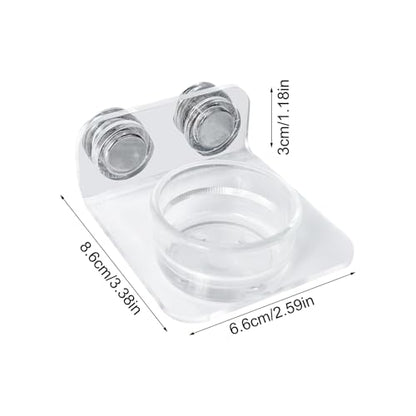 Gecko Feeder - Gecko Feeding Ledge Suction Cup, Reptile Food Feeder Bowl, Suction Cup Food Tray Lizard | Acrylic, Magnet, Bowls, Reptile Feeding Ledge for Lizards, Chameleons, Tree Frogs, - color: A