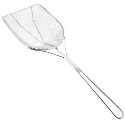 Ipetboom Stainless Steel Reptile Sand Scoop - 17.71 Inch Fine Mesh Litter Shovel for Tortoise Lizard Gecko and Small Animals Cleaning
