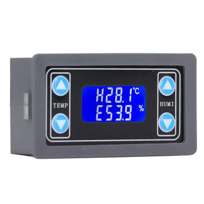 Digital Thermostat Humidistat Controller Dual Relay Output Temperature Humidity Control Module for Greenhouse Reptile Terrarium ABS Plastic