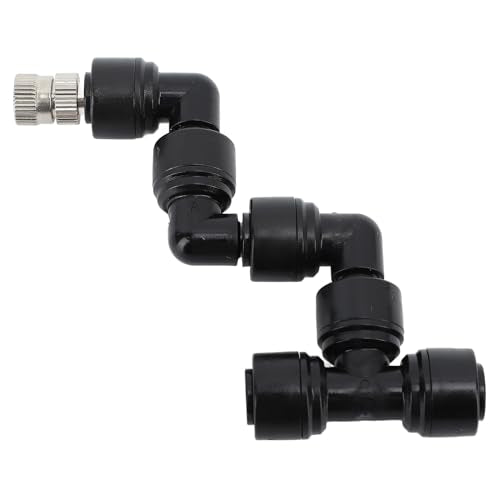 flexman Reptile Mister Nozzles, 360 Degrees All Direction Coverage Embedded Reptile Misting Nozzles for Mist Cooling System Greenhouse Courtyard for Outdoor Patio Poolside, Camping