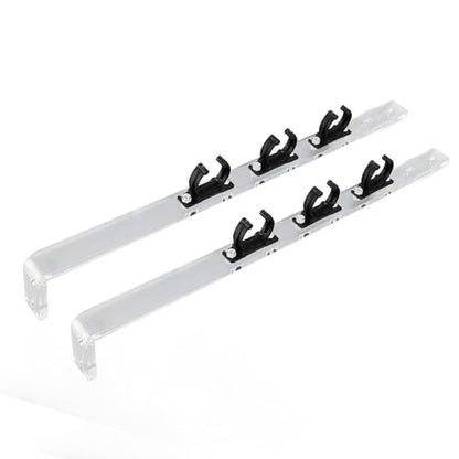 Ymiko Lamp Stand, Reptile Lamp Stand with Adjustable Height 2Pcs Acrylic Aquarium Light Holder, Transparent Aquarium Light Riser, Fish Tank Light Riser Bracket Reptile Light Fixture