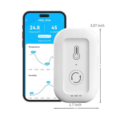 DAYBETTER Smart WiFi Thermometer Hygrometer, 2.4G Indoor Temperature Humidity Sensor with Real-Time DayBetter App Alerts, Temperature Humidity Monitor for Home Nursery Greenhouse Pet 2 Pack - size: 2PACK