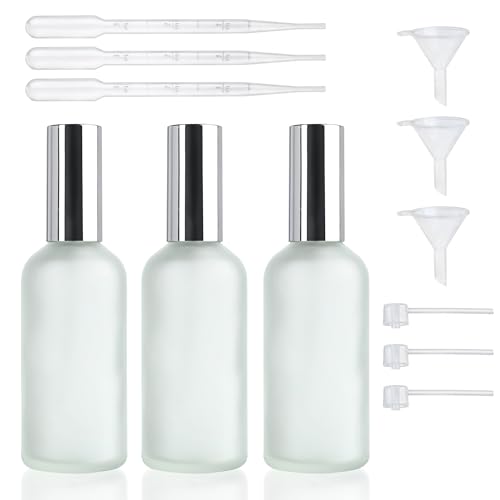 YU FENG Perfume Bottles Empty Glass Refillable Atomizer 3 Pack 100ml/3.4oz - color: Style 4