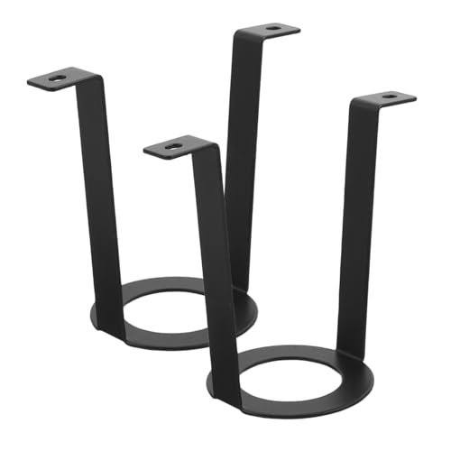 TOYANDONA 2pcs Reptile Lamp Holder Stand for Aquarium and Terrariums, Metal Heat Lamp Fixture Holder with Adjustable Angle Design and U-Shaped Bracket, Easy Installation for Basking Lighting