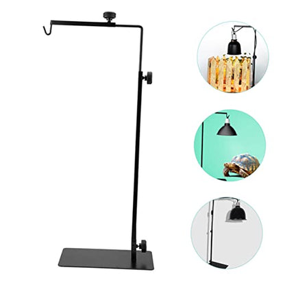 Happyyami Heat Plant Lamp Rack Terrarium Lamp Holder Table Lamp Shade Adjustable Light Rack Reptile Stand Adjustable Plant Lamp Stand Snake Adjustable Lamp Stand Lampshade Metal Major