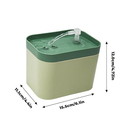 Bearded Dragon Water Bowl with Filtration System Lizard Drinking Fountain Reptile Tank Habitat Waterfall for Small Pet Leopard Gecko, Chameleon, Snake (Green) - color: Green