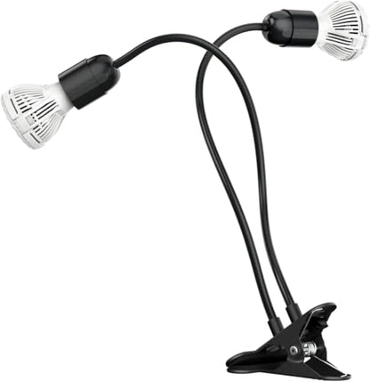 SANSI LED Grow Lights for Indoor Plants, 300W Full Spectrum Gooseneck Clamp Grow Lamp, 20W Power Plant Light with High PPFD for Seeding, Lifetime Free Bulb Replacement Plant Lights for Indoor, 2 Head - size: 2 Head 1 Pack