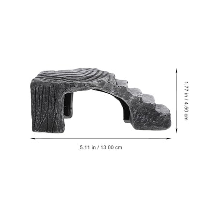 VANZACK Turtles Basking Platform Resin Bearded Dragons Climbing Step Turtles Rock Resting Dock Reptile Habitat Rock Decor for Frogs Lizards Geckos etc