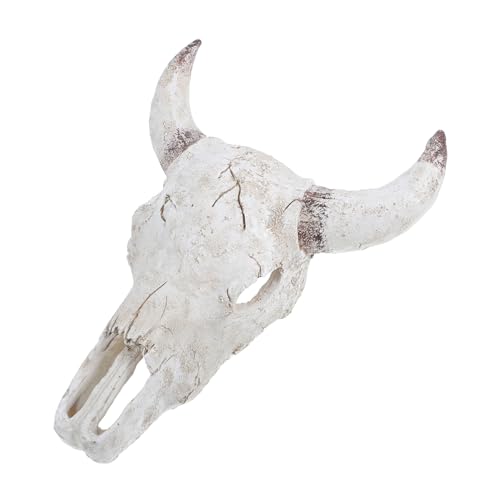 Turtle Habitat Decor Resin Bull Skull Snake Tank Accessories Hideout Cave Fish Aquarium