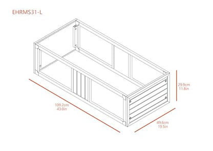 New Age Pet ECOFLEX Two Large Reptile Enclosures with Matching Stacker Combo Set in Maple - color: Maple, size: Large